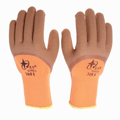 星宇毛圈加绒耐磨防寒保暖手套