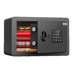 得力指纹电子密码WIFI保险箱家用小型迷你箱体密码钥匙首饰保管箱2025新款