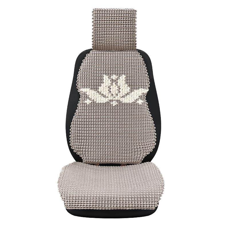 恒源祥汽车夏季坐垫手编冰丝凉垫通风透气宝马3系5系x3x5奥迪a4a6