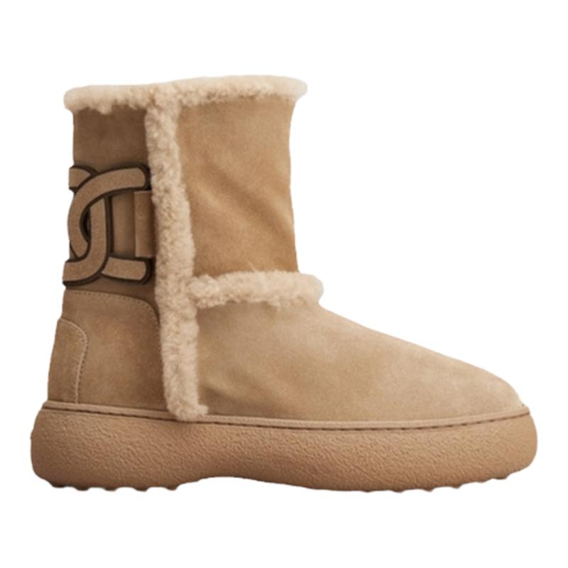 【特惠6折】TOD'S官方正品女士W.G.皮革踝靴休闲短靴靴子