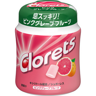 日本薄荷口香糖嘉绿仙Clorets零糖超强清爽水果味清新口气无糖