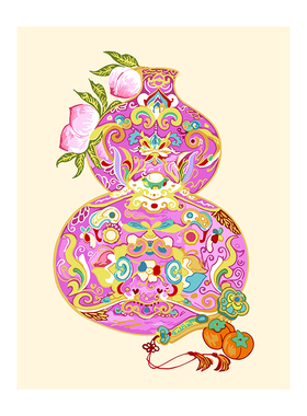 手工填色中式风数字油画