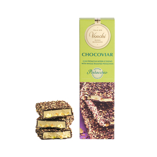 Venchi鱼子酱状开心果夹心巧克力排棒闻绮进口高端零食伴手礼