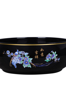 陶瓷花盆中国风一组两个