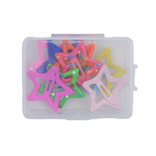 宝宝新款多巴胺星星发夹儿童彩色小号夹子发饰女童碎发夹bb夹头饰