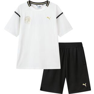 PUMA彪马女童短袖套装2026新款春夏学生吸湿速干T恤短裤运动2件套