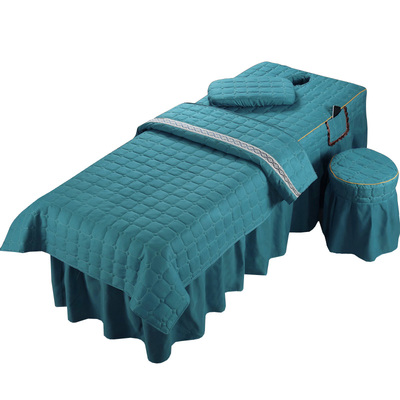 美容四件套床罩单件洗头床专用