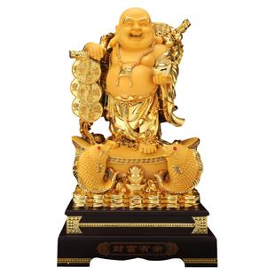 弥勒佛像摆件大肚笑口常开招财八方来财店铺供奉家居用客厅工艺品