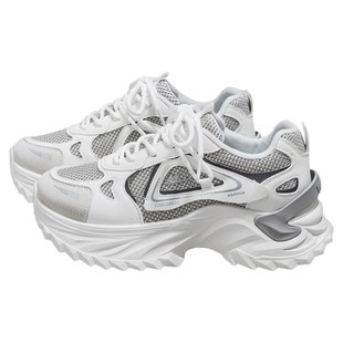 回力老爹鞋女款夏2025新款增高厚底配阔腿裤的休闲网面透气运动鞋