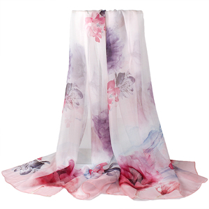 上海故事100%桑蚕丝纱巾女秋冬薄款真丝丝巾高级感妈妈防晒披肩