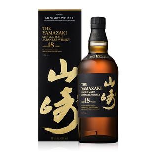 山崎18年YAMAZAKI 单一麦芽威士忌700ml日本进口洋酒