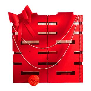 客厅装饰结婚婚房布置套装男方新房女方婚礼房顶喜字拉花吊顶喜帘