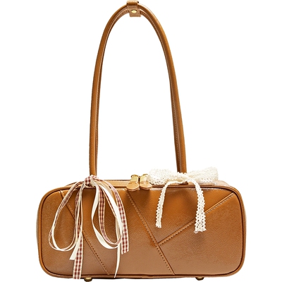 TATA他她波士顿包小巧腋下包通勤百搭单肩包女小方包新款LB233BX5