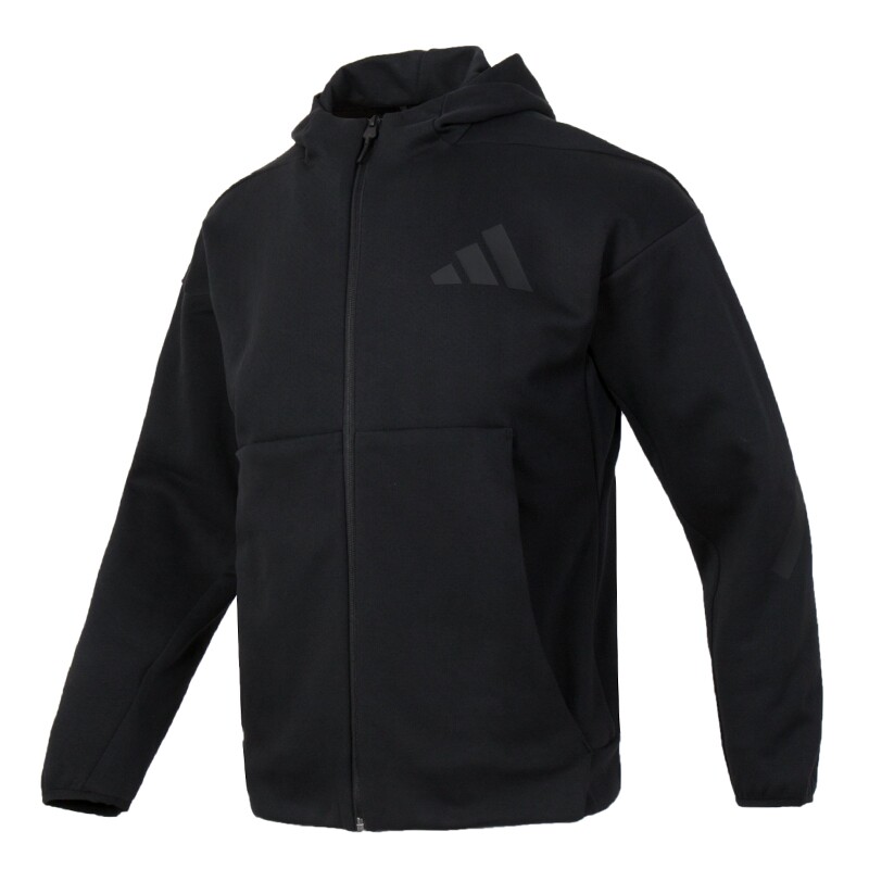 adidas阿迪达斯连帽卫衣长裤子男装针织套装26新款休闲夹克运动服