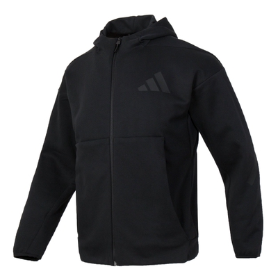 adidas阿迪达斯连帽卫衣长裤子男装针织套装25新款休闲夹克运动服