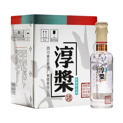 文君淳槳45度浓香型450ml*6