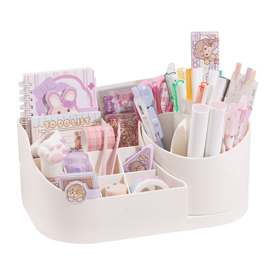 旋转笔筒收纳盒轻奢高级/送贴纸