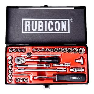 日本RUBICON罗宾汉套筒套装35件套棘轮扳手汽修工具组RGS-035包邮