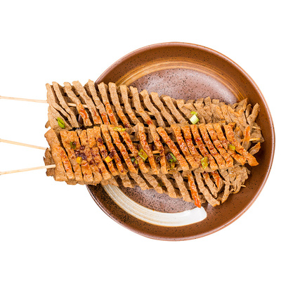 香辣拉丝豆腐兰花干麻辣卤豆腐串