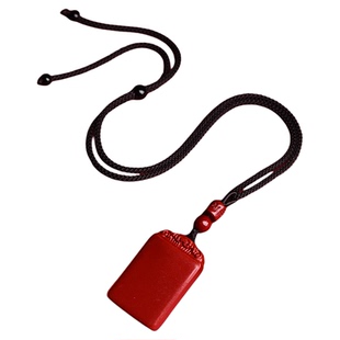 【普陀山正品】朱砂平安无事牌吊坠本命年挂件护身符好运礼物车挂