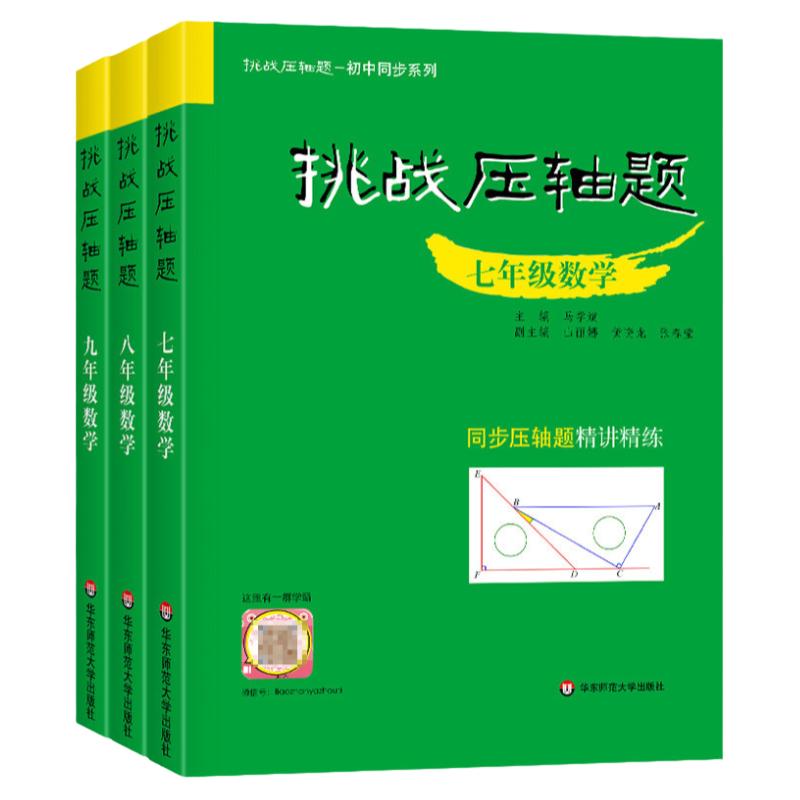 2026挑战压轴题中考七八九年级初一二三上下同步压轴题练习册基础知识大全举一反三初中789压轴题辅导同步复习资料书初中数学竞赛