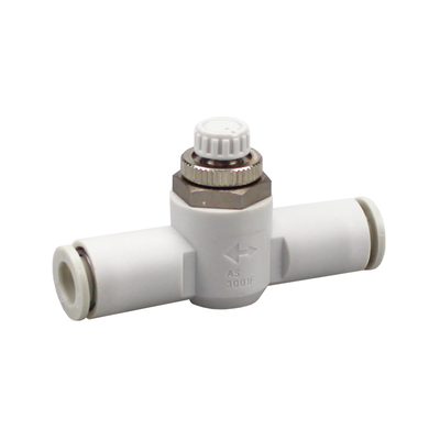 开票AS管道节流阀快接直插微型