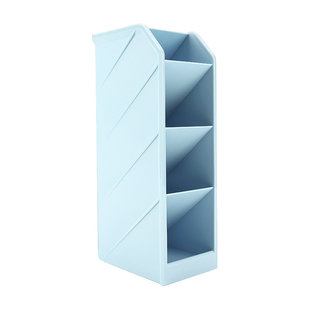 晨光笔筒斜插式收纳盒学生桌面笔盒儿童男女孩大容量加厚多层办公桌面文具多功能笔架ins可爱简约北欧风笔筒