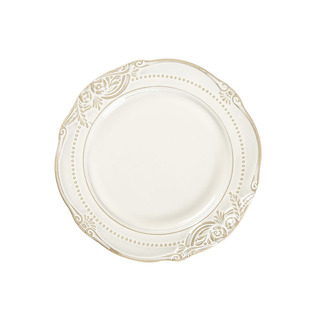 欧式浮雕盘子复古陶瓷餐盘饭碗家用餐具套装双耳沙拉碗西餐牛排盘