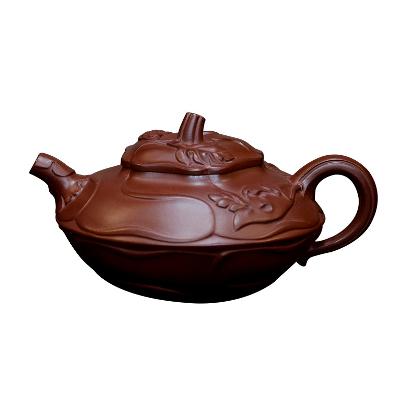 高工潘小强原矿紫红泥全手工茶壶