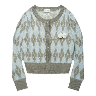 GOODBAIGOODEES菱格开衫