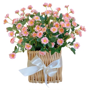 清仓小束玫瑰绣球花假花仿真花束手捧花干花家居摆设装饰拍照道具