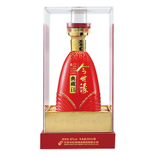 今世缘典藏15柔雅型纯粮白酒42度500ml婚宴喜宴商务送礼酒水正品