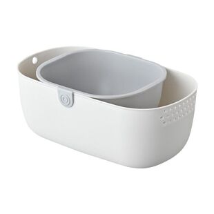 家用瓜子盒嗑瓜子神器水果盘收纳筐客厅零食干果盘双层沥水收纳盒