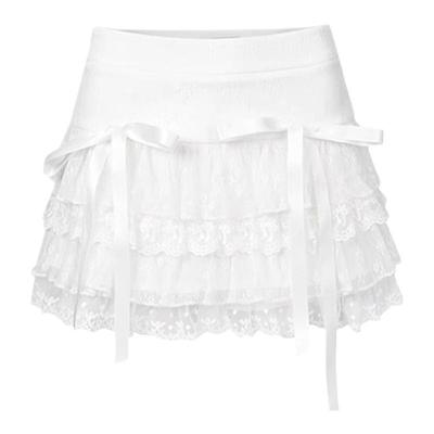 甜酷少女蕾丝蛋糕蓬蓬裙