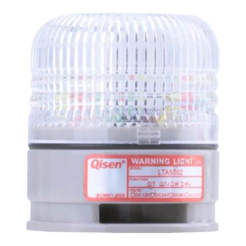 正启单层LED三色警示灯闪烁声光爆闪警报蜂鸣器信号报警灯24V12V