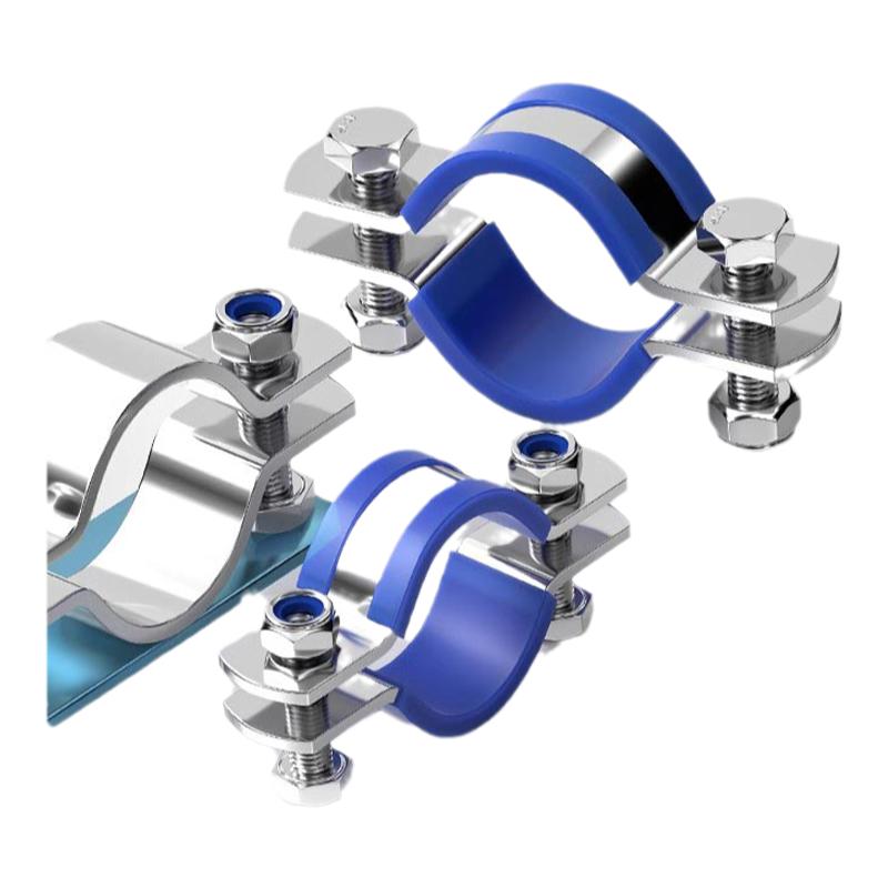 304不锈钢抱箍加厚卡箍固定管道管卡电线杆管支架管箍钢卡管子夹