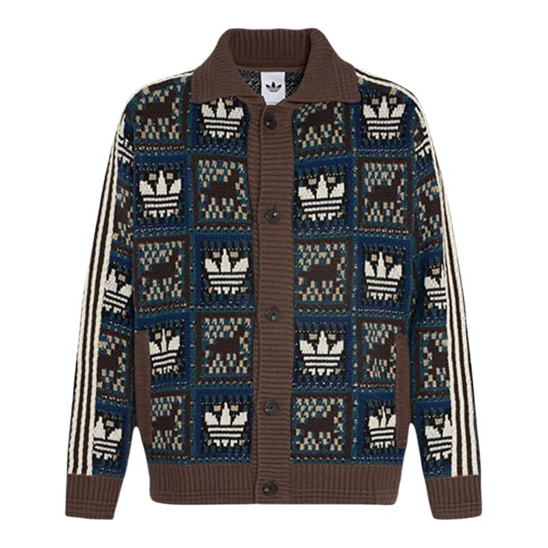 【自营】adidas阿迪达斯三叶草马年慵懒风毛衣春男女针织衫KT0715