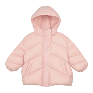 【鹅绒】小O宝童装 宝宝鹅绒服女中长款2025冬女童石墨烯羽绒外套