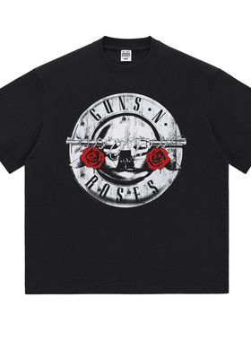 热石枪炮玫瑰摇滚T恤GunsNRoses