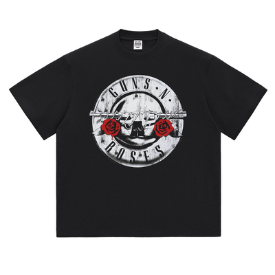 热石枪炮玫瑰摇滚T恤GunsNRoses