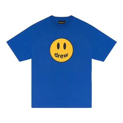 正品drewhouse皇家蓝笑脸T恤