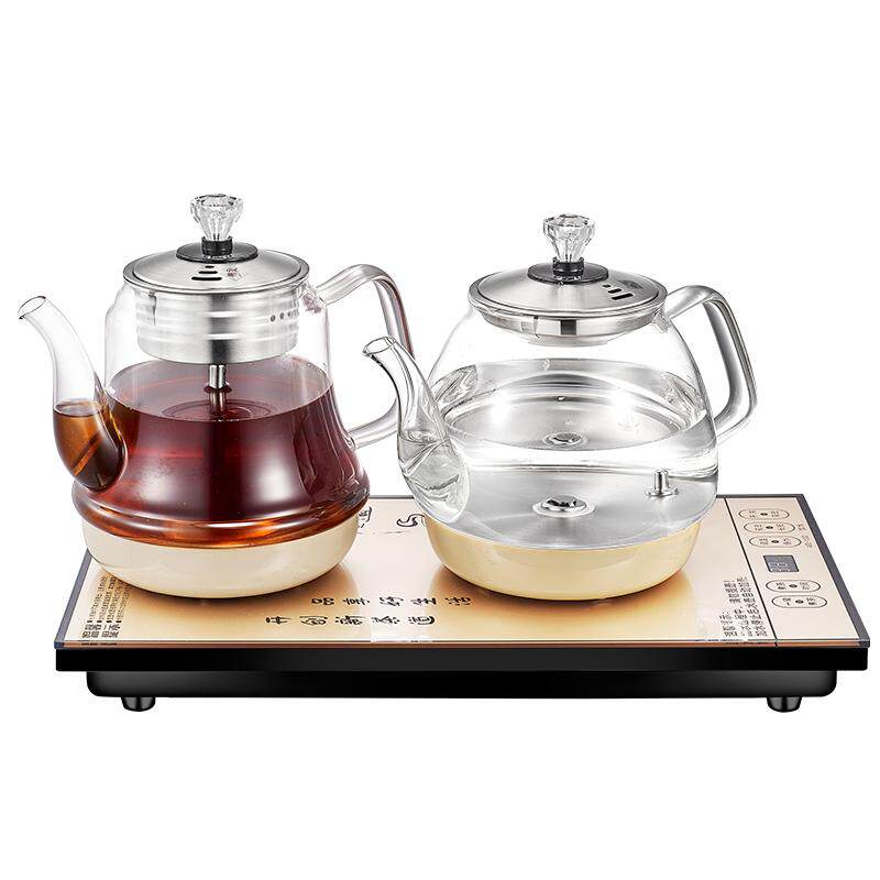 蒸汽煮茶器黑茶玻璃全自动底部上水茶桌嵌入式烧水壶普洱蒸茶壶