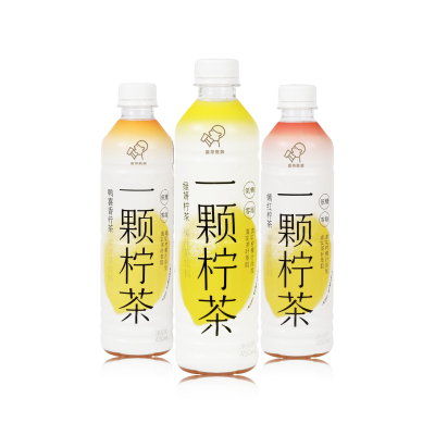 新品，HEYTEA 喜茶 一颗柠茶低糖0脂果汁茶饮料 450ml*12瓶