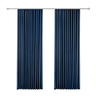 卧室窗帘遮光棉麻新款遮阳防晒挂钩式主卧全遮光高级感客厅阳台布