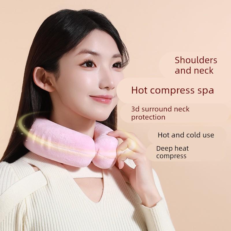 2025年新款挂脖式注水暖水袋颈椎专用U型热水袋热敷脖子降温冷敷