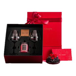 [订婚礼物]VitroGleam红酒杯「玫瑰庄园」香薰永生花新婚乔迁