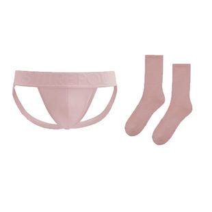 璞履 男士宽腰带匹马棉丁字裤双丁内裤袜子套组 运动性感POUR LUI