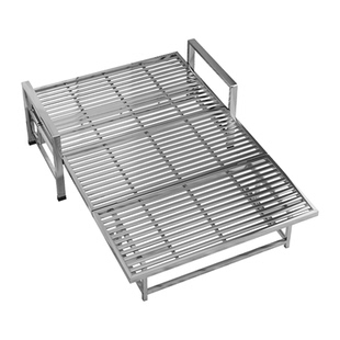 不锈钢折叠沙发床两用小户型拉床单人床双人床客厅简约现代折叠床