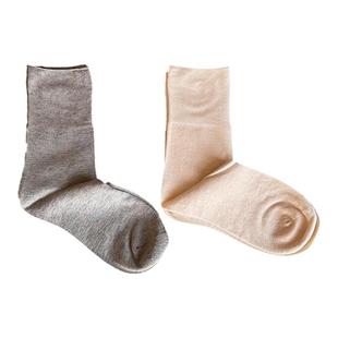 强推！巨舒服【山羊绒+莫代尔】四季透气无痕直角不掉跟中筒女袜