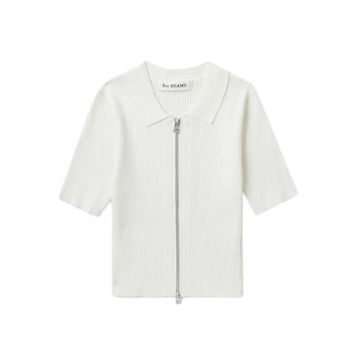 RAYBEAMS翻领拉链针织上衣